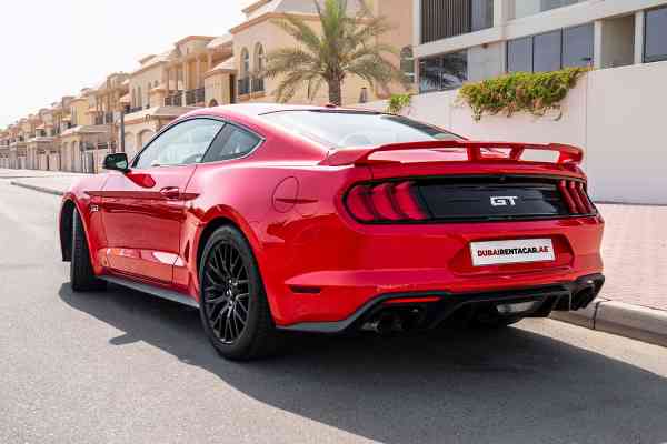 Rent Red brand new Ford Mustang 2020 model, REF-40 in Dubai
