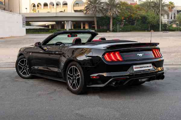 Rent Black Ford Mustang 2018 model, REF-7 in Dubai