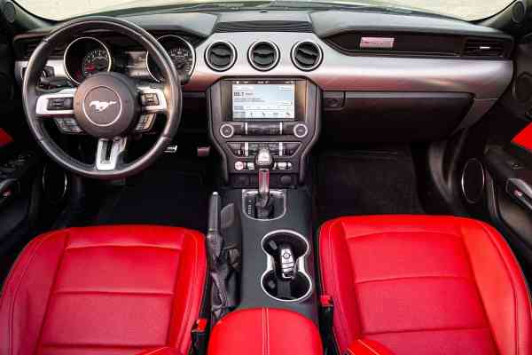 Rent Black Ford Mustang 2018 model, REF-7 in Dubai