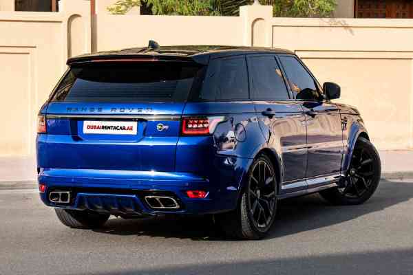 Rent Blue Range Rover SVR 2019 model, REF-105 in Dubai