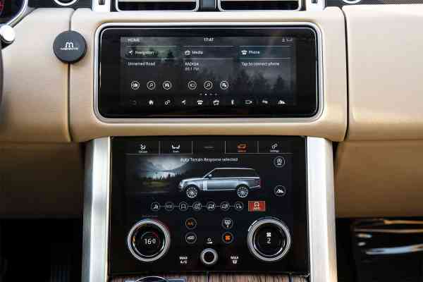 Rent Black Range Rover Vogue 2020 model, REF-15 in Dubai