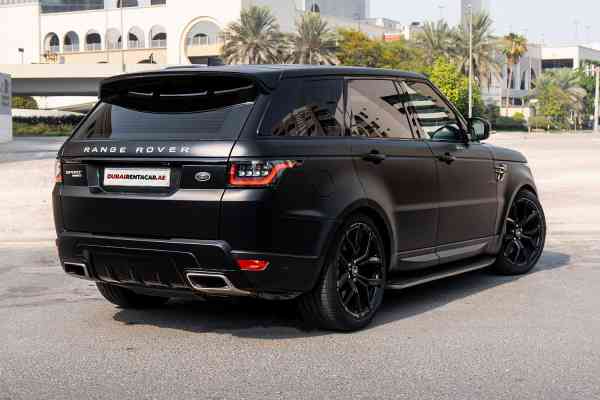 Rent Black Range Rover Sport 2021 model, REF-147 in Dubai