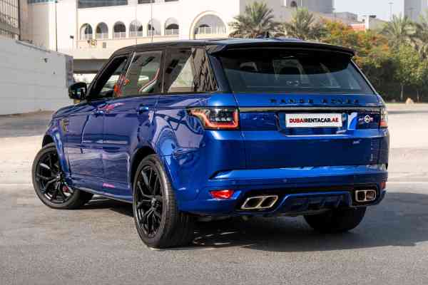 Rent Blue Range Rover SVR 2020 model, REF-17 in Dubai