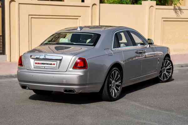 Rent Silver Rolls Royce Ghost 2019 model, REF-63 in Dubai
