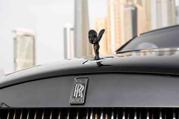 Rent Orange unique, black badge Rolls Royce Wraith 2020 model, REF-156 in Dubai
