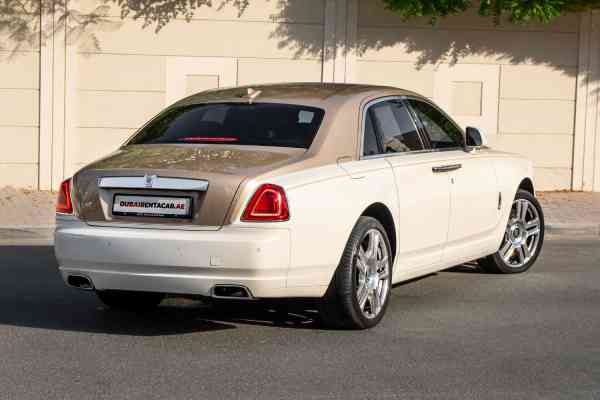 Rent White unique Rolls Royce Ghost 2018 model, REF-150 in Dubai