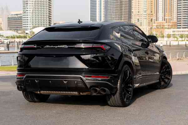 Rent Black unique, brand new Lamborghini Urus 2021 model, REF-180 in Dubai