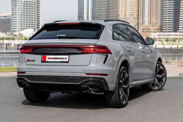 Rent Silver brand new Audi Q8 2021 model, REF-168 in Dubai