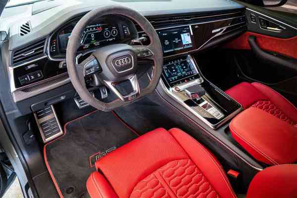 Rent Silver brand new Audi Q8 2021 model, REF-168 in Dubai
