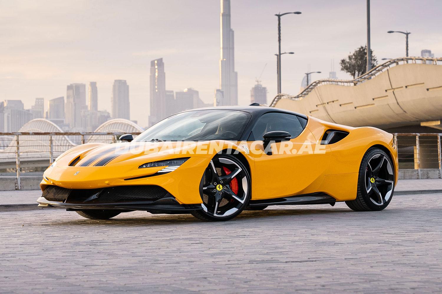 Ferrari SF90 Stradale доступен в аренду в Дубае