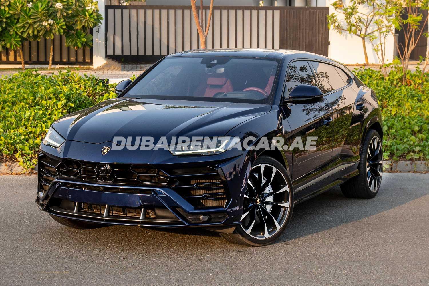 Rent Blue brand new Lamborghini Urus 2021 model, REF-159 in Dubai