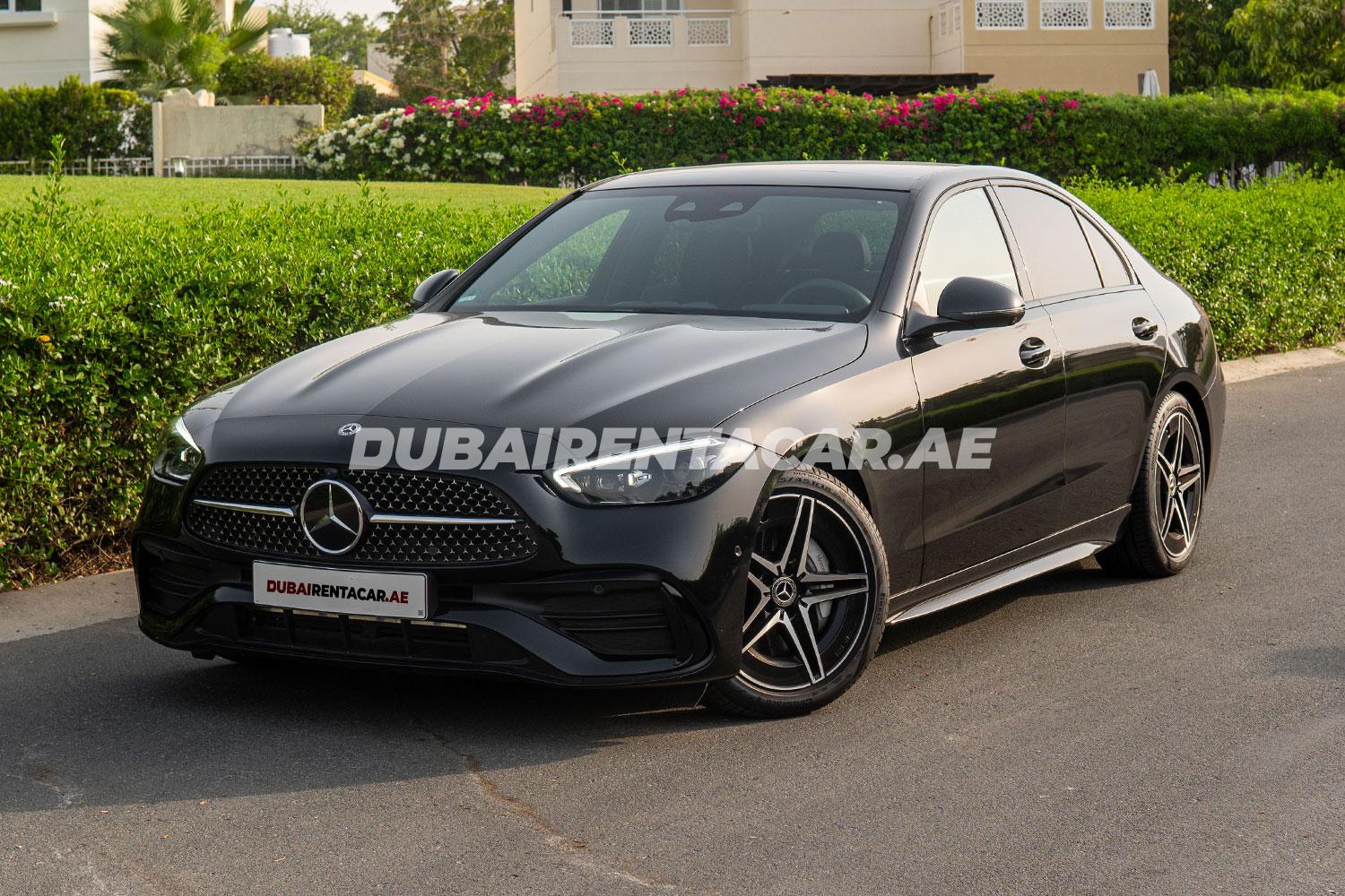 Rent Black Mercedes Benz C300