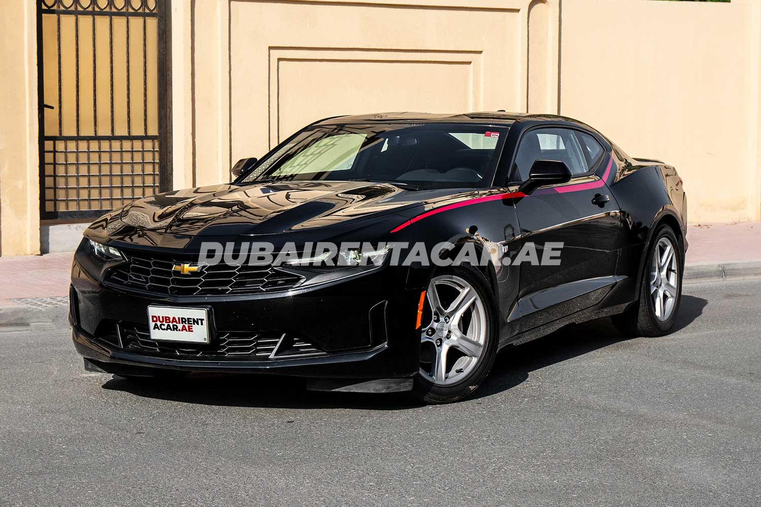 Rent Black Chevrolet Camaro 2021 model, REF-37 in Dubai