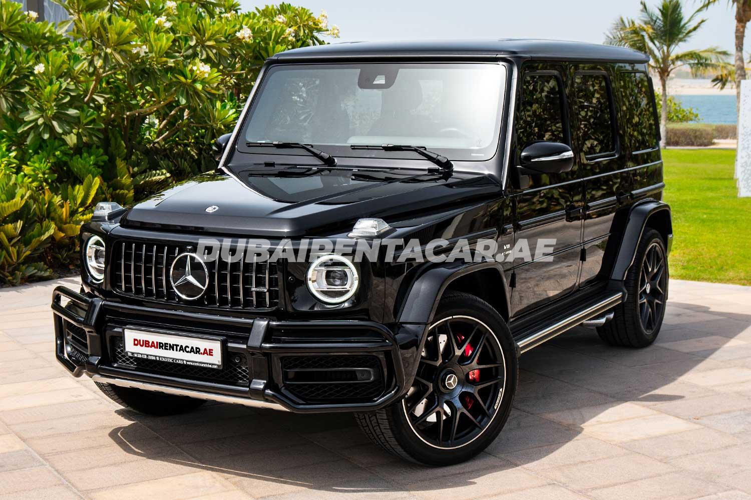 Rent Black Mercedes-Benz G63 2021 model, REF-86 in Dubai