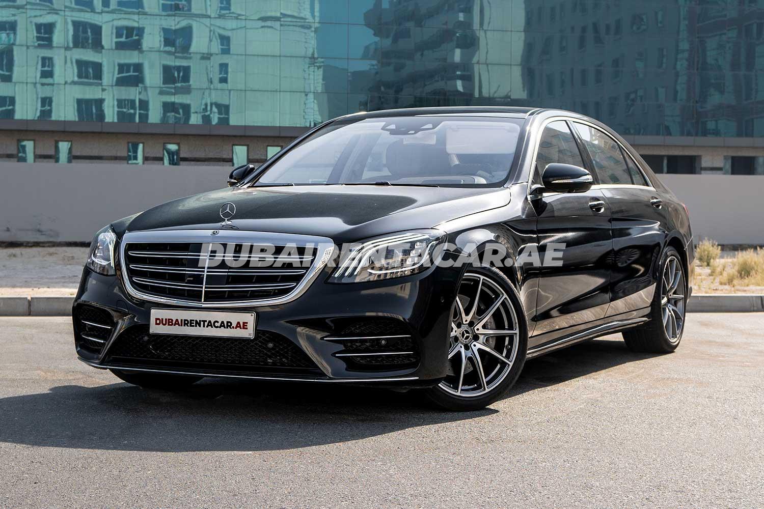 Rent Black Mercedes-Benz S-Class 2019 model, REF-13 in Dubai