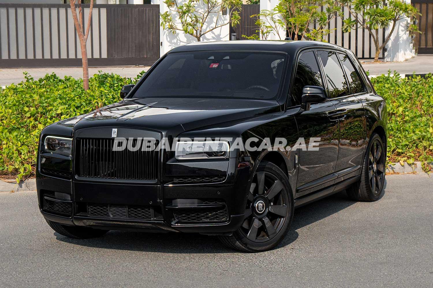 Rent Black special edition, brand new Rolls Royce Cullinan 2021 model, REF-166 in Dubai