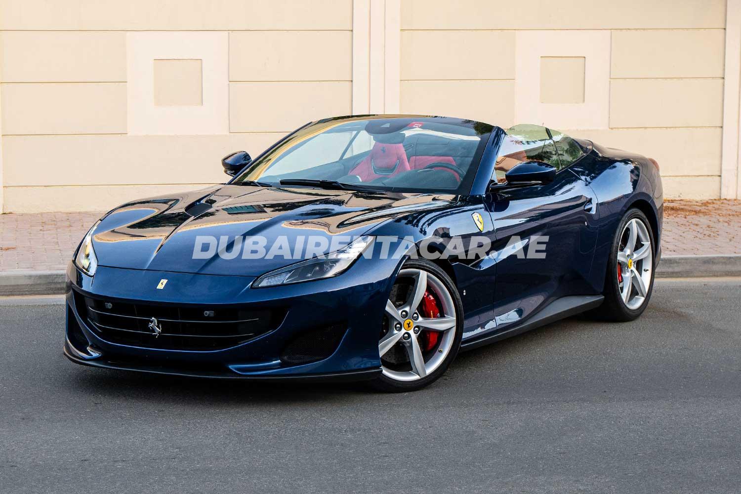 Rent Blue Ferrari Portofino 2020 model, REF-117 in Dubai