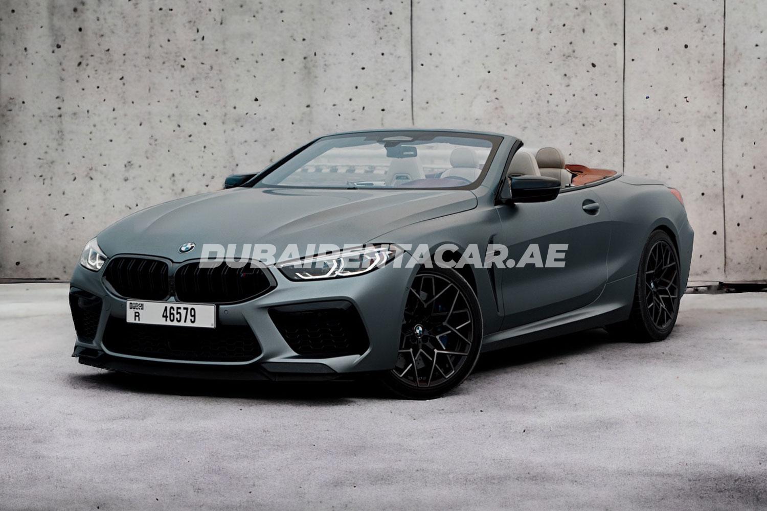 Кабриолет BMW M8 Competition доступен в аренду в Дубае