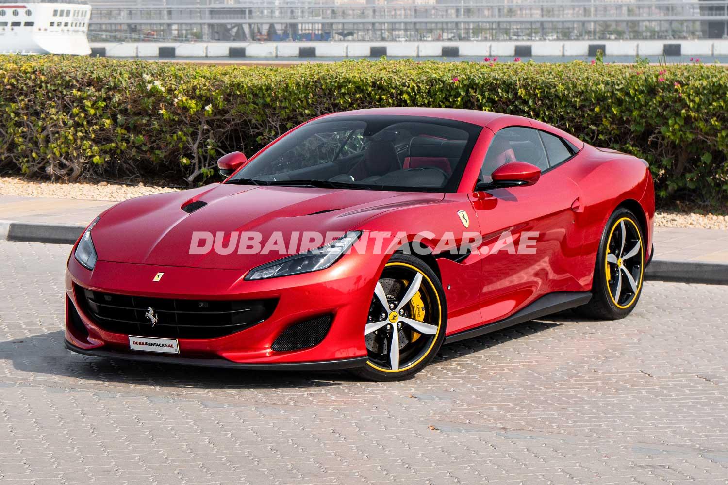 Rent Red Ferrari Portofino 2020 model, REF-138 in Dubai