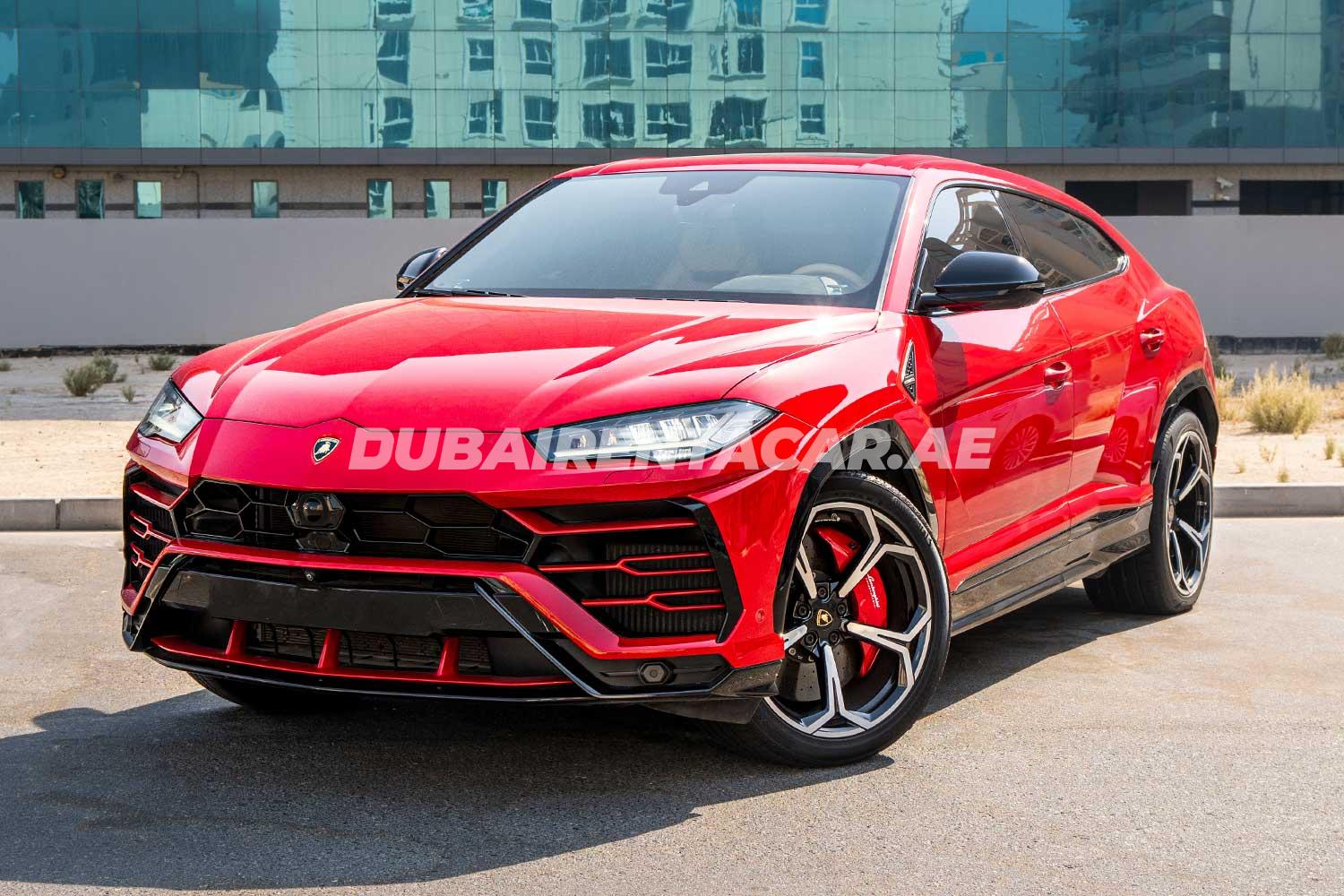 Rent Red Lamborghini Urus 2021 model, REF-10 in Dubai