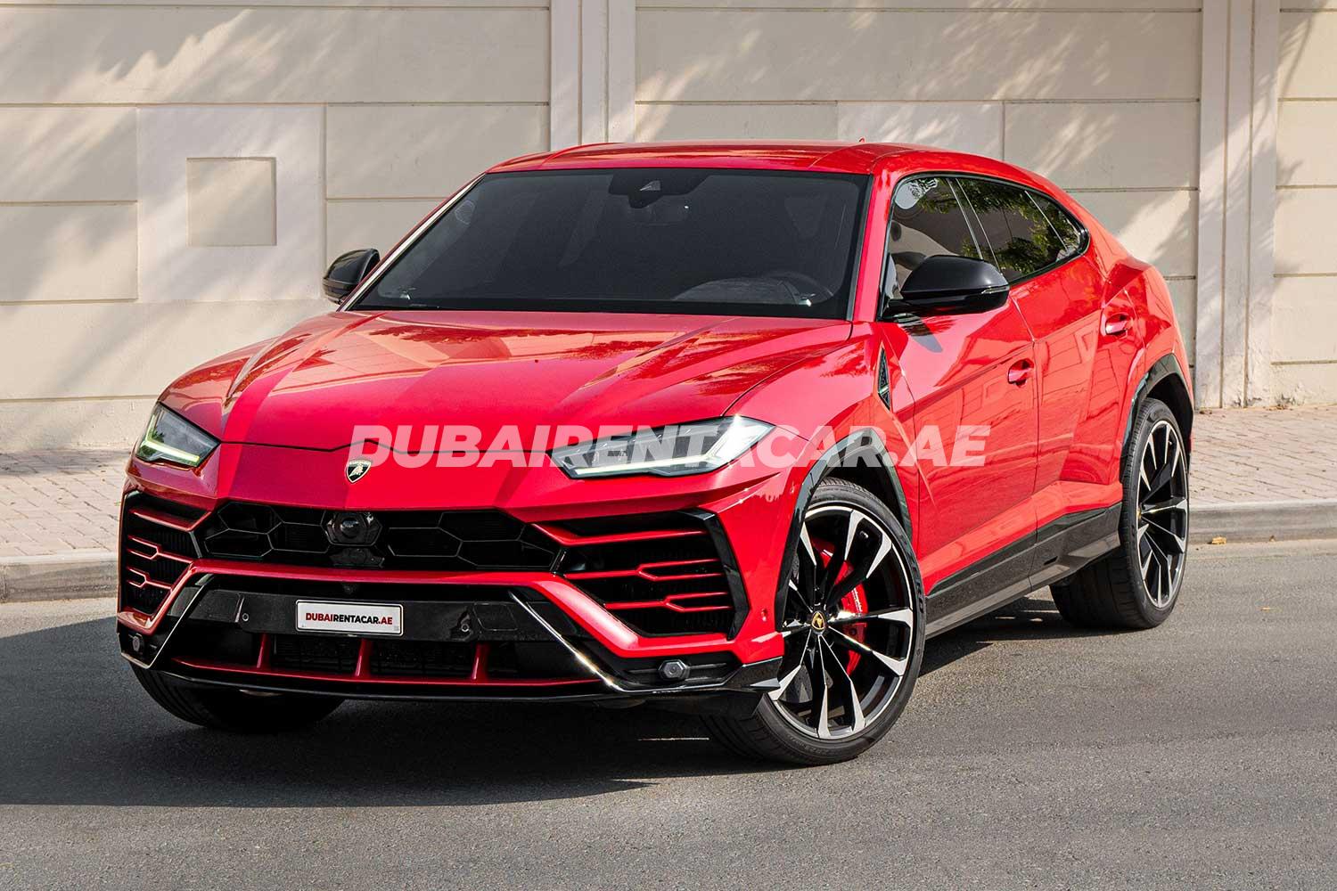 Rent Red Lamborghini Urus 2020 model, REF-174 in Dubai
