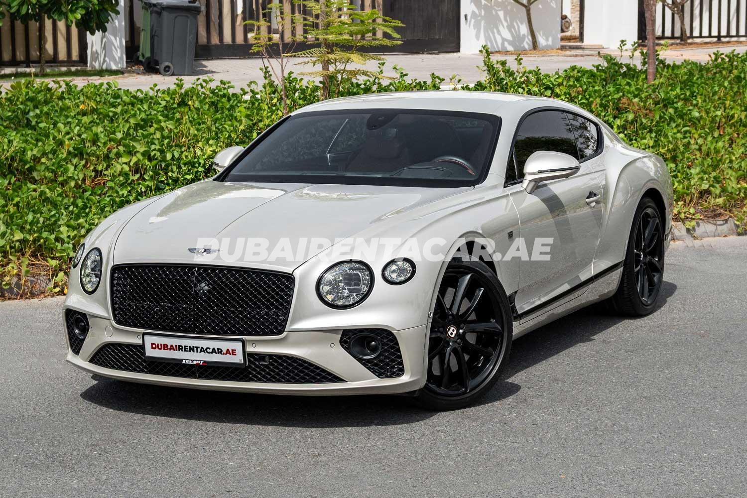Rent Silver Bentley Continental GT 2021 model, REF-92 in Dubai