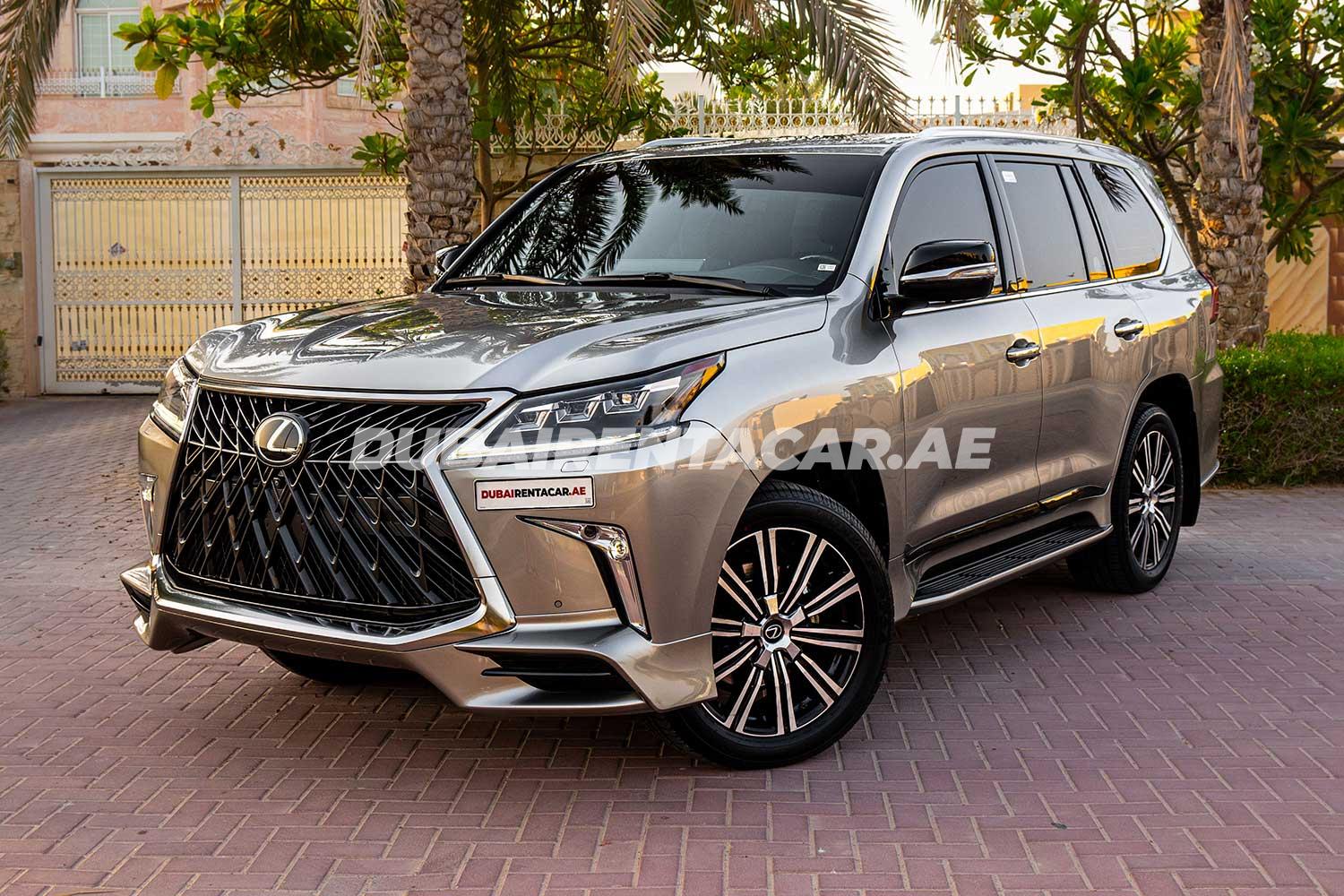 Rent Silver Lexus LX 570 2020 model, REF-51 in Dubai