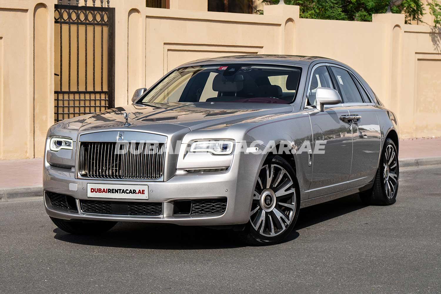 Rent Silver Rolls Royce Ghost 2019 model, REF-63 in Dubai