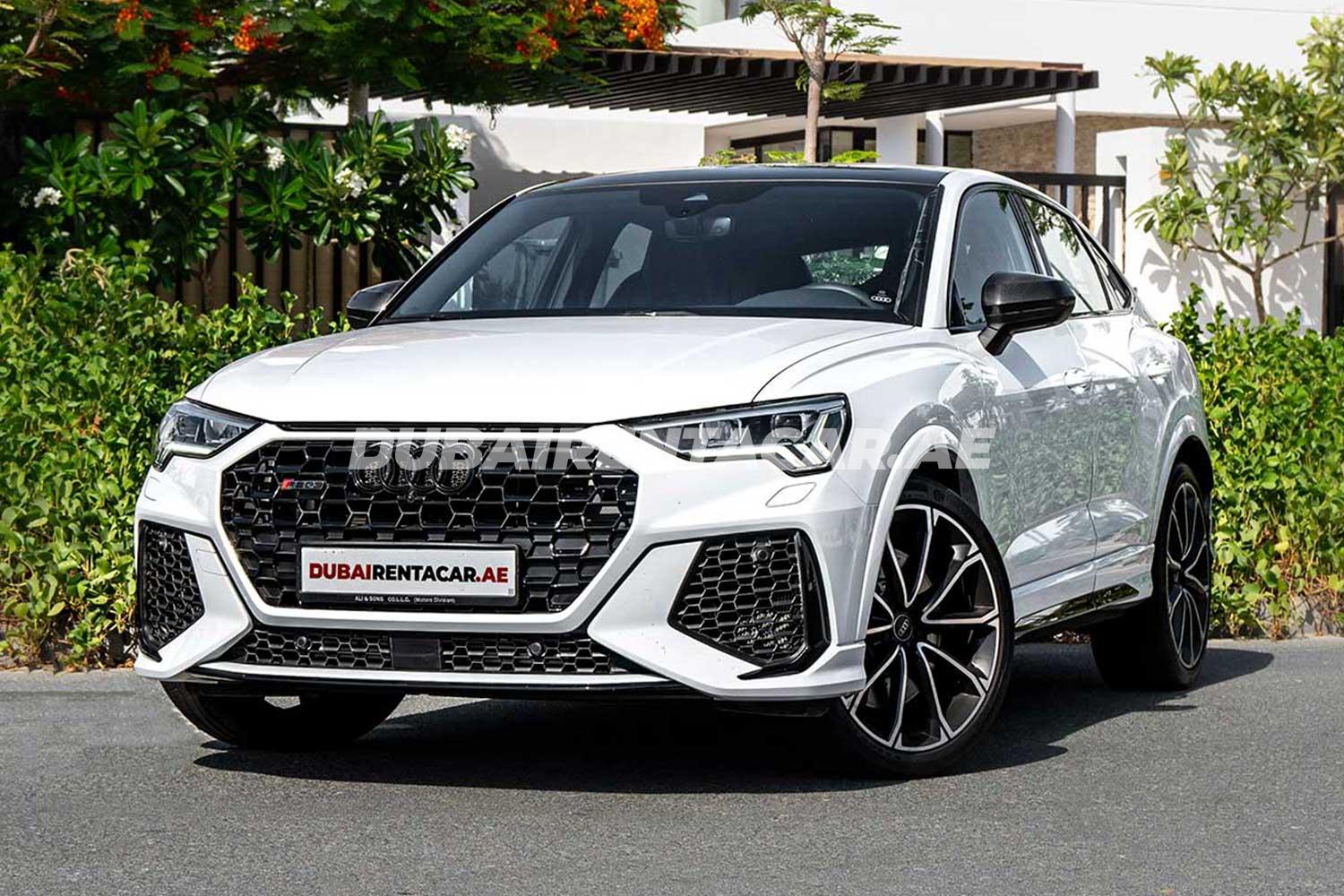 Rent White brand new Audi Q3 2021 model, REF-33 in Dubai
