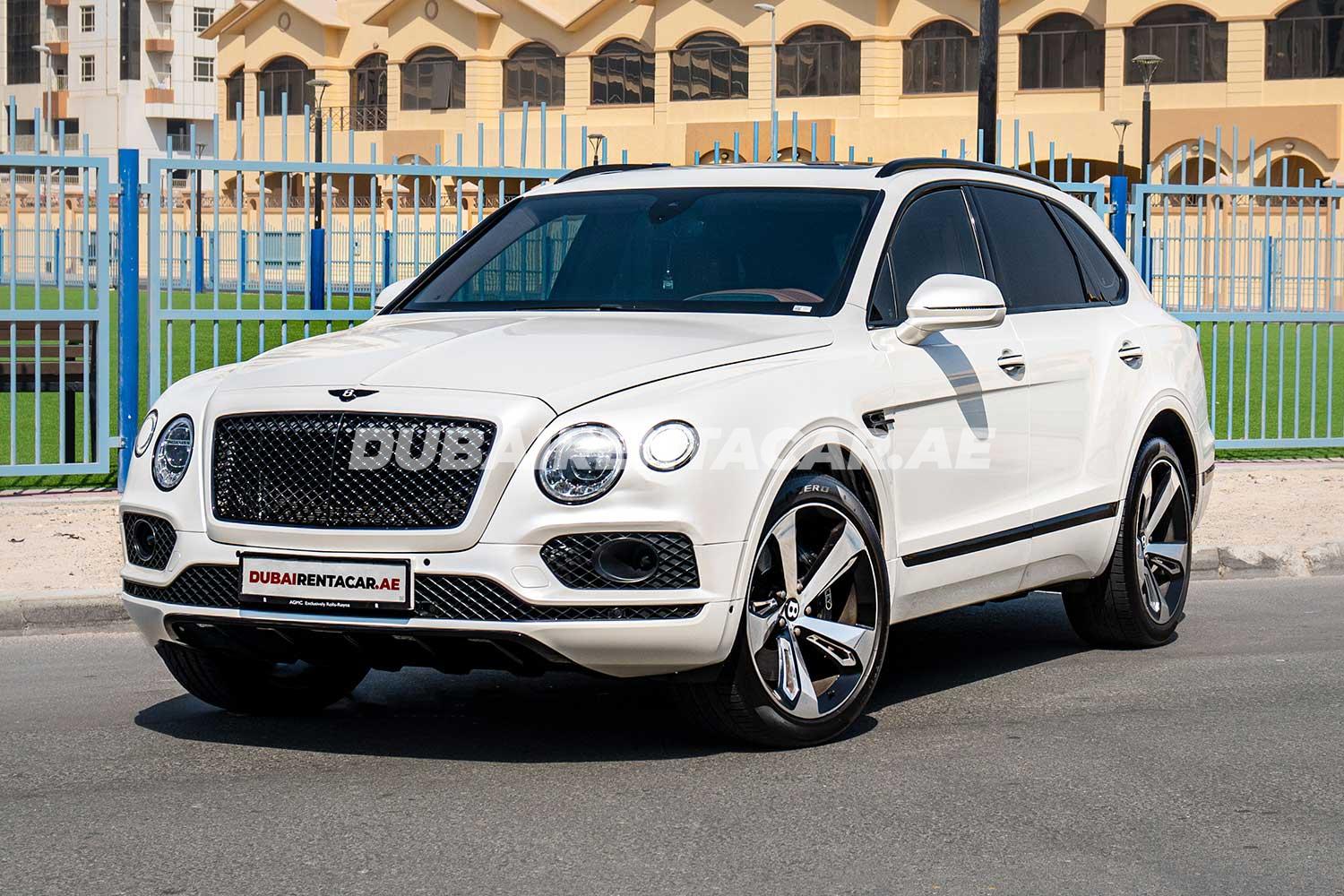 Rent White Bentley Bentayga 2020 model, REF-34 in Dubai