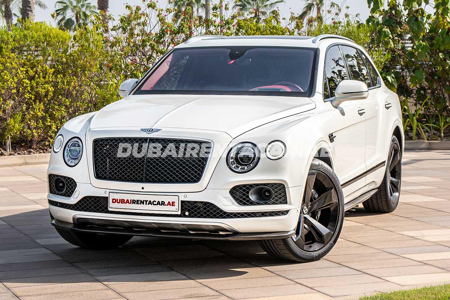 Rent White Bentley Bentayga 2020 model, REF-18 in Dubai