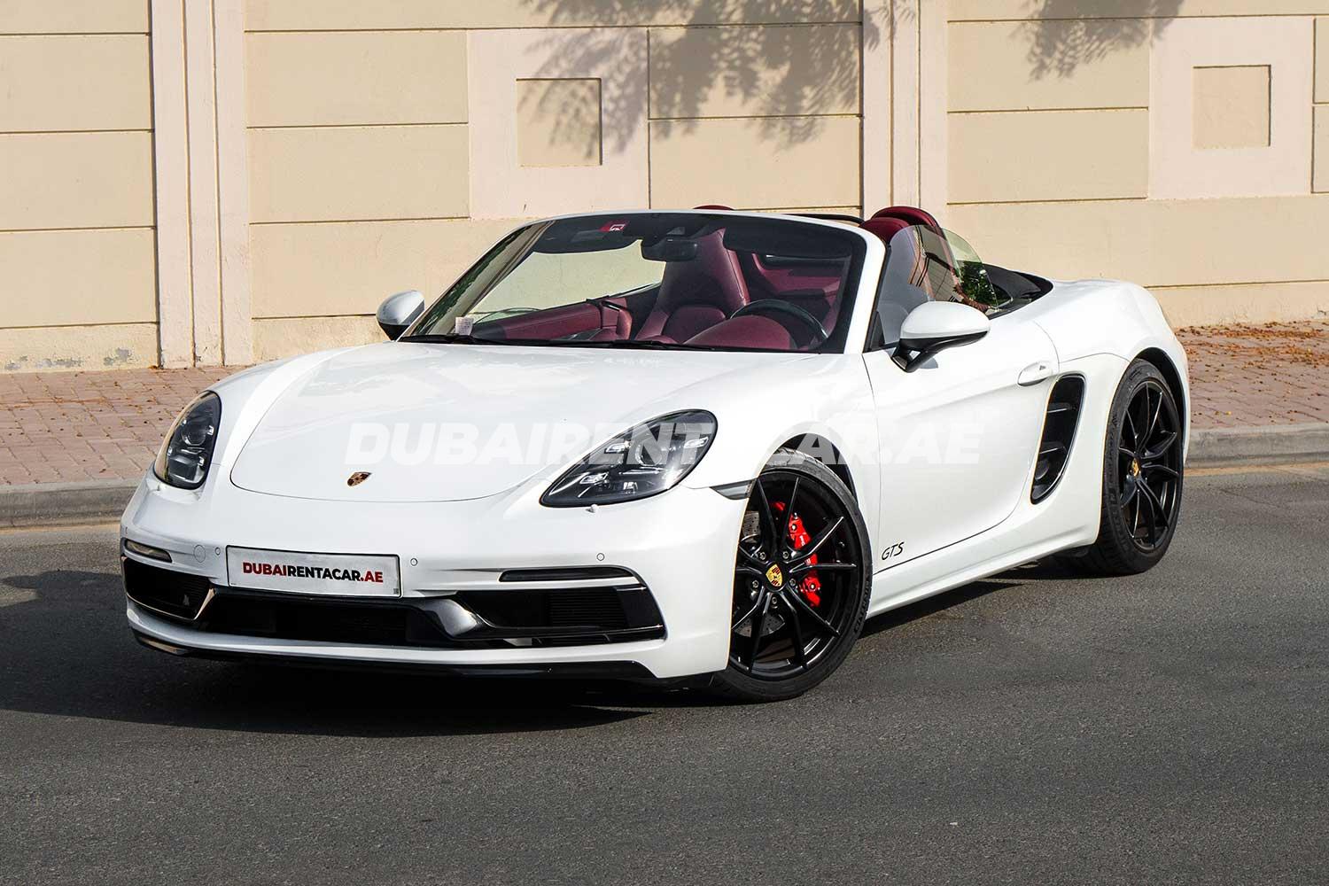 Rent White Porsche Boxster 2018 model, REF-131 in Dubai
