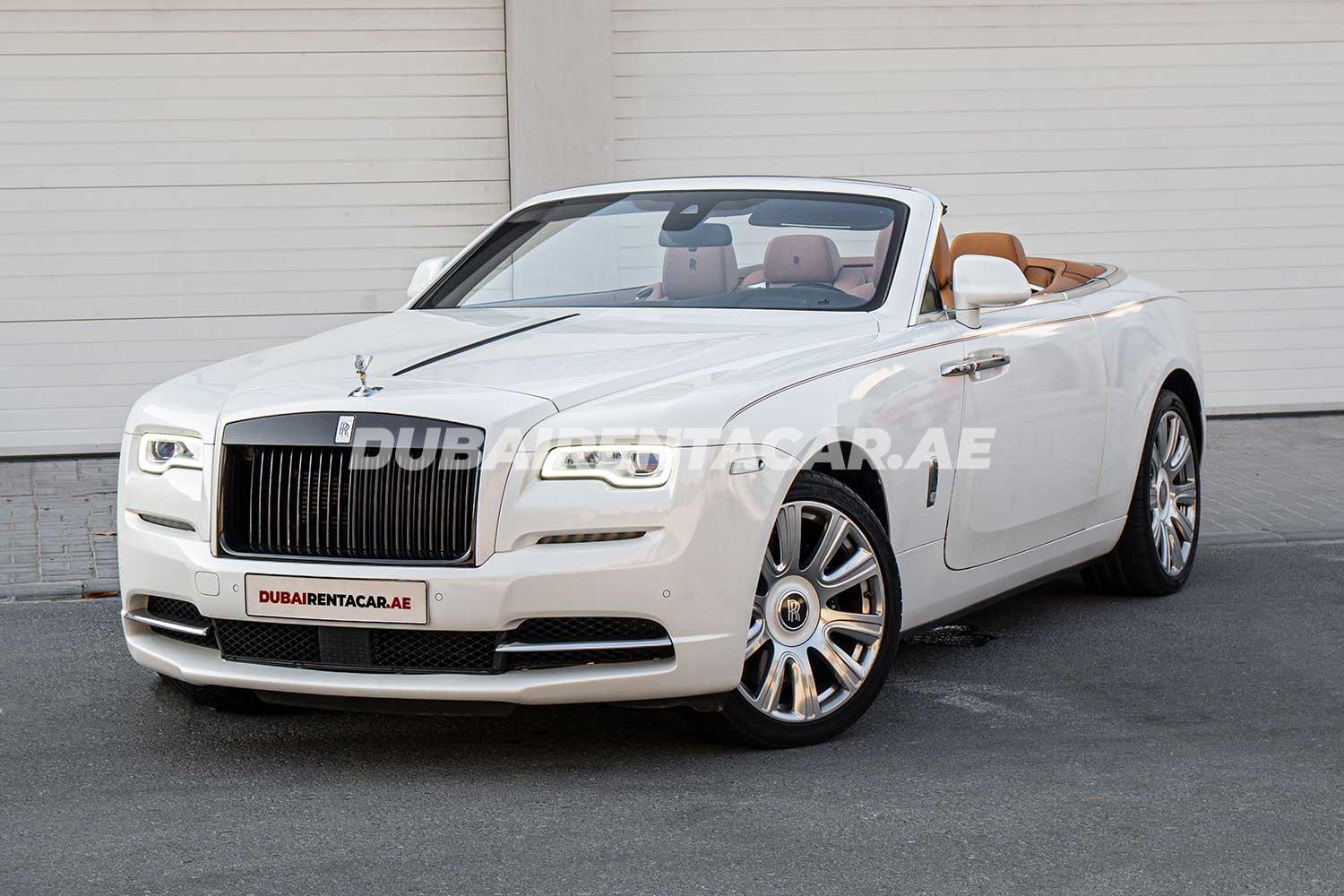 Rent White Rolls Royce Dawn 2016 model, REF-175 in Dubai