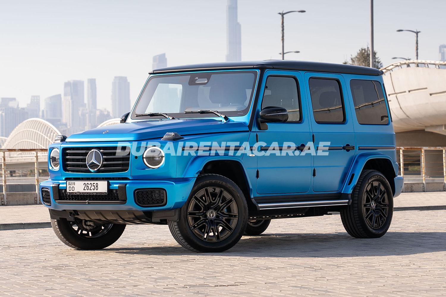 Аренда роскошного электромобиля G-class EQ580 в Дубае