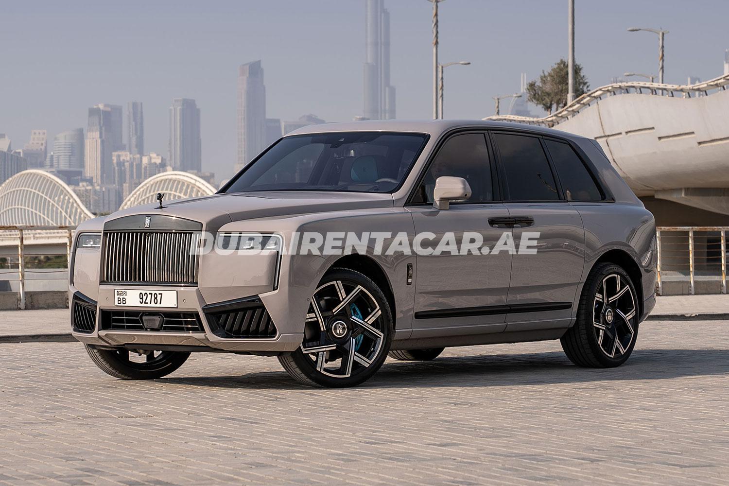 Rent Rolls Royce Cullinan Black Badge in Dubai